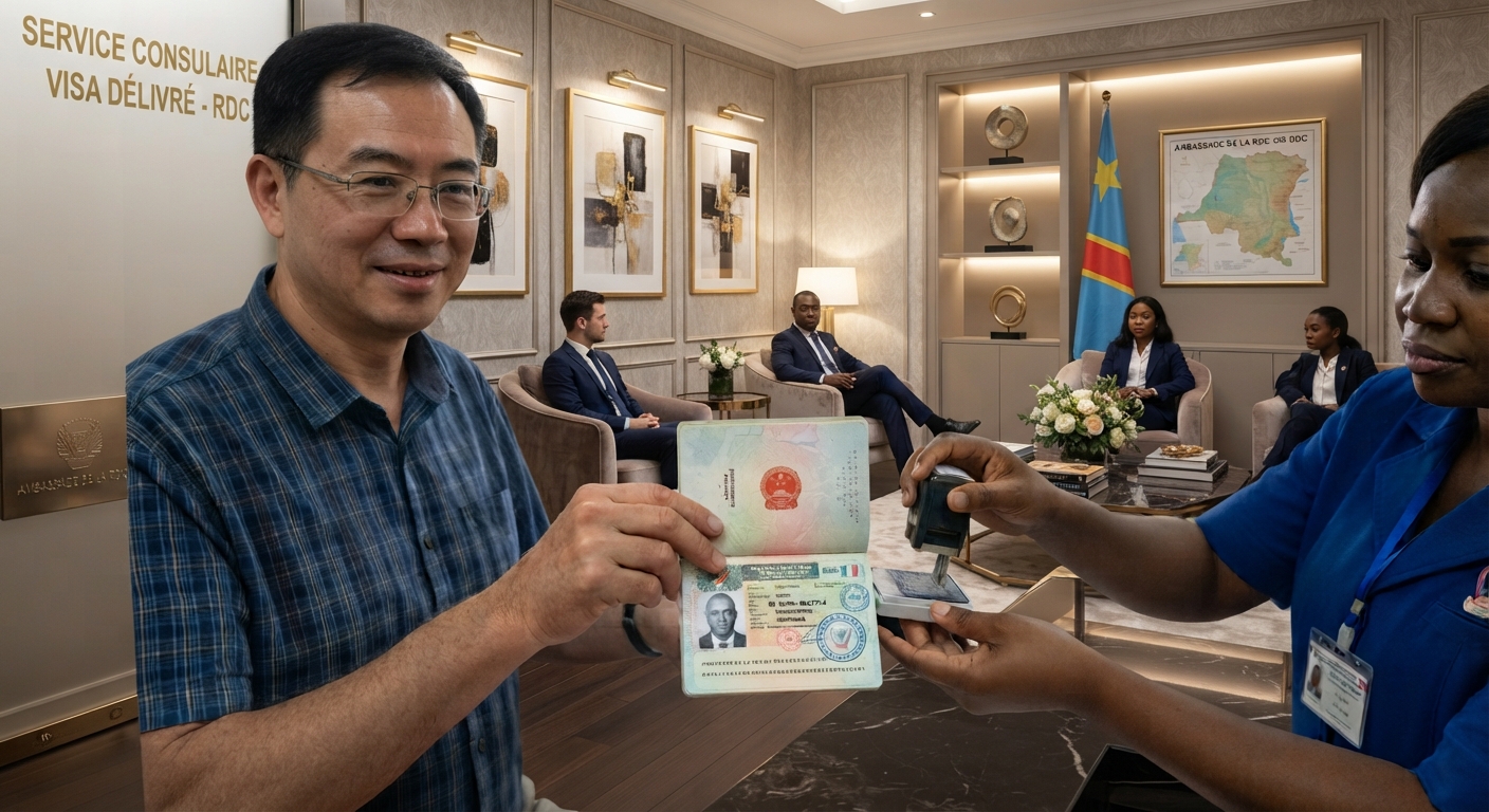 Équipe d'entreprise internazionale en RDC